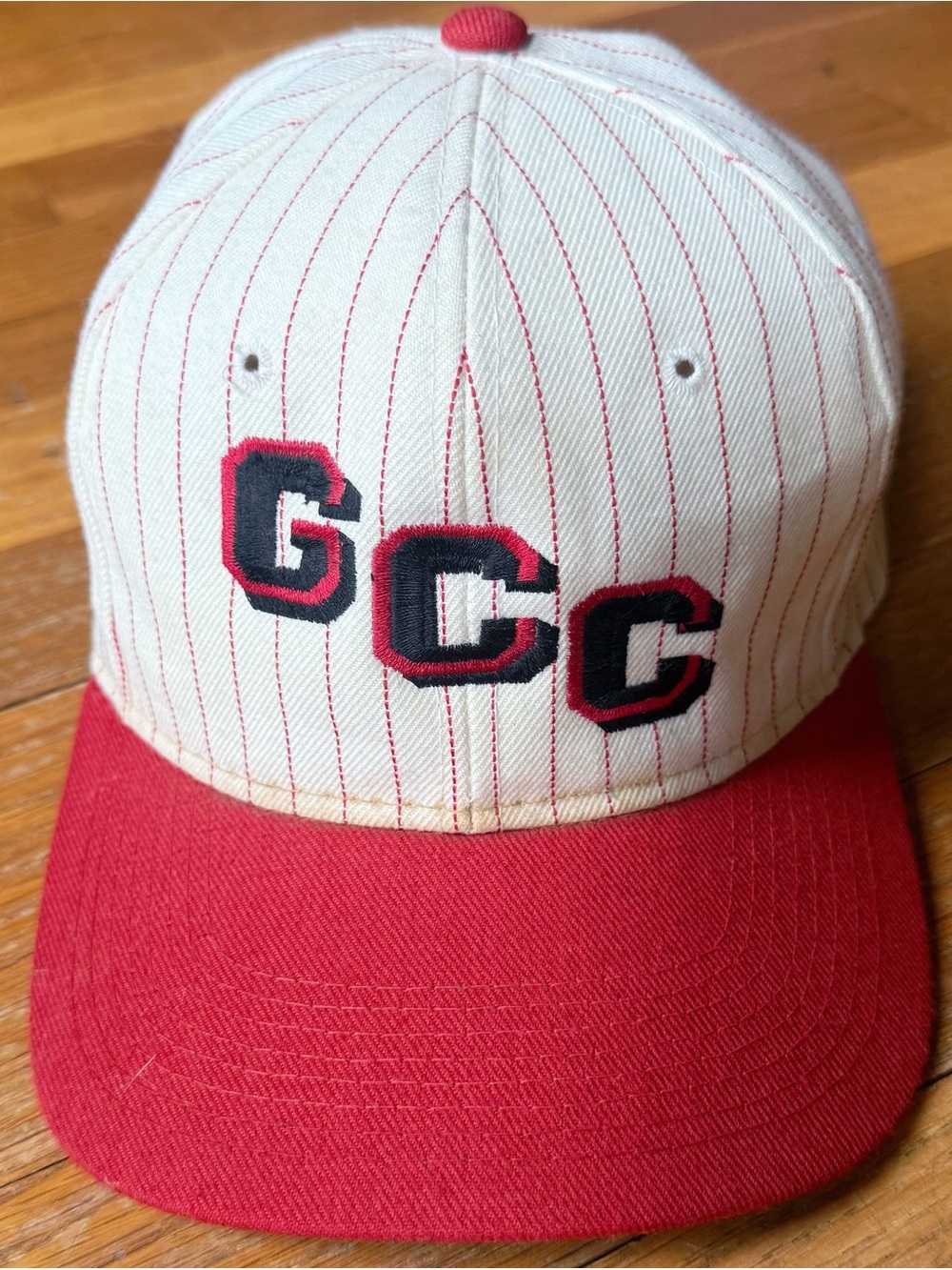 Vintage 1990’s Headmaster Pinstripe Logo Baseball SnapBack Cap Hat